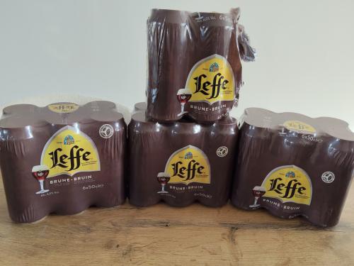 10 blikken Leffe Bruin speciaalbier 0,5L
