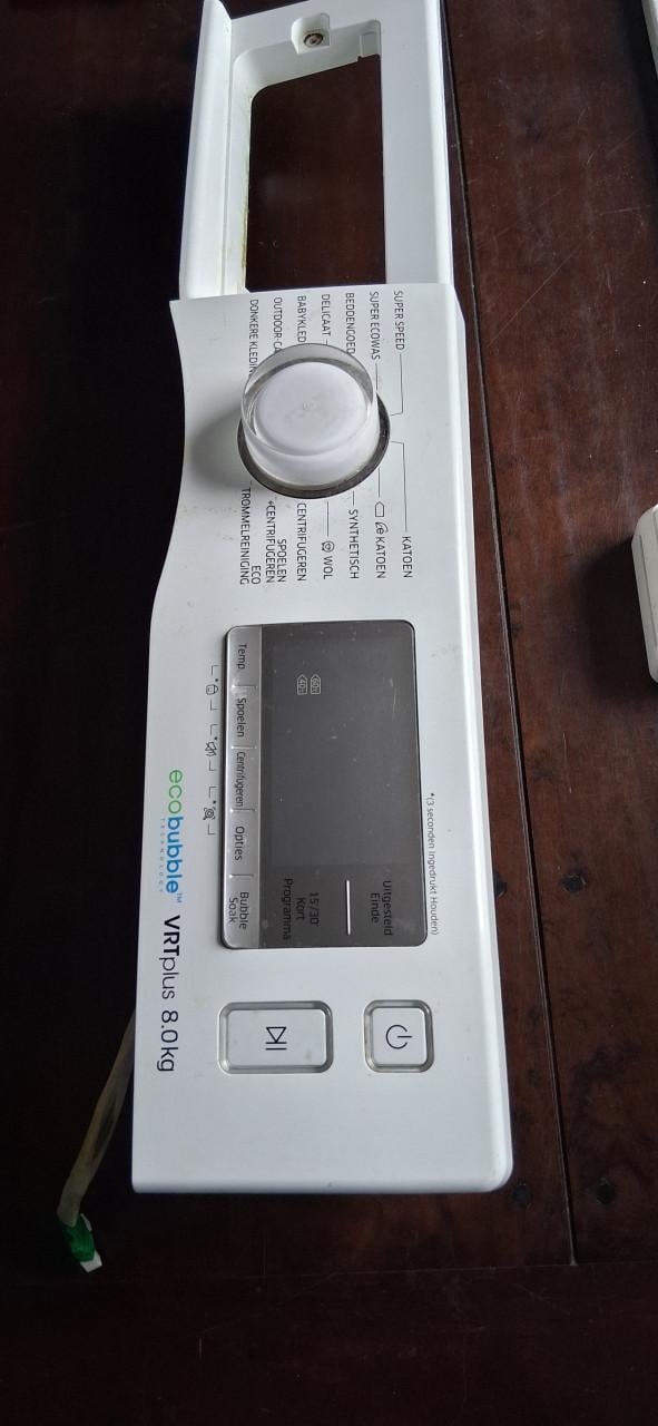 Bedieningspaneel Samsung WW80J6603EW wasmachine