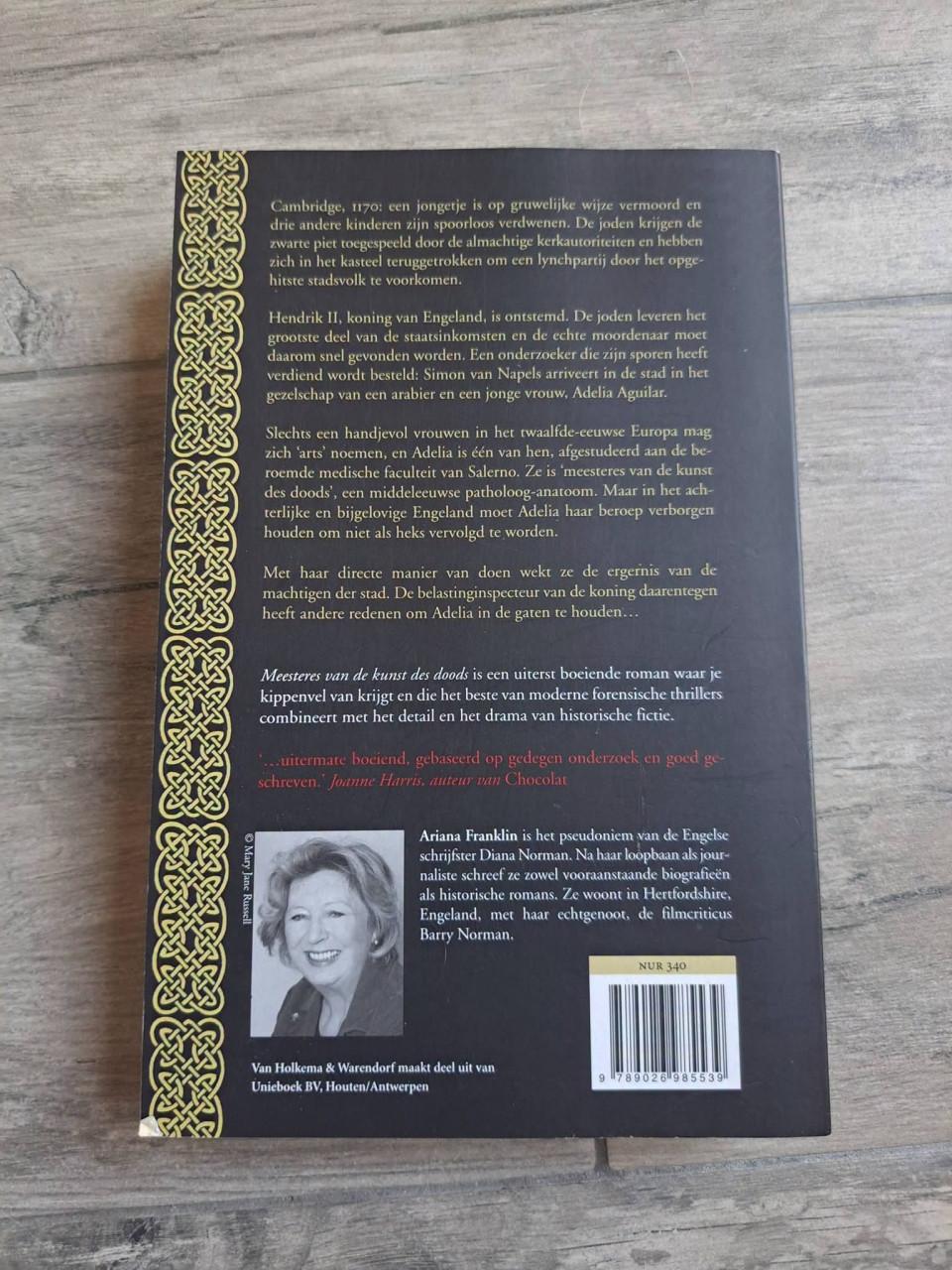 Roman Meesters van de kunst des doods van Aruan Franklin €2,-