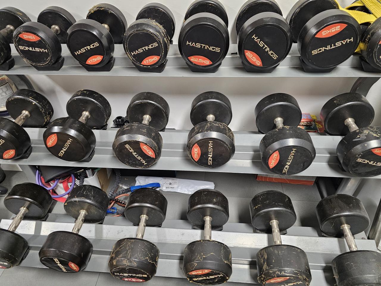 Dumbbell rek zonder dumbbells!