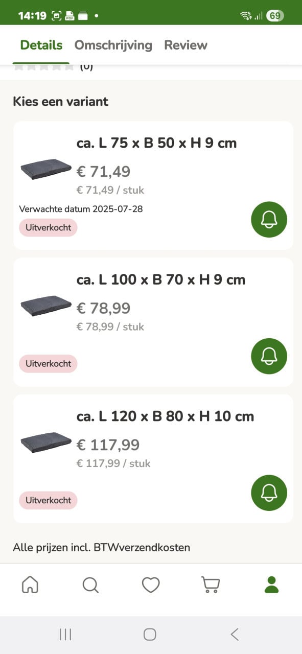 Net nieuwe grote mand