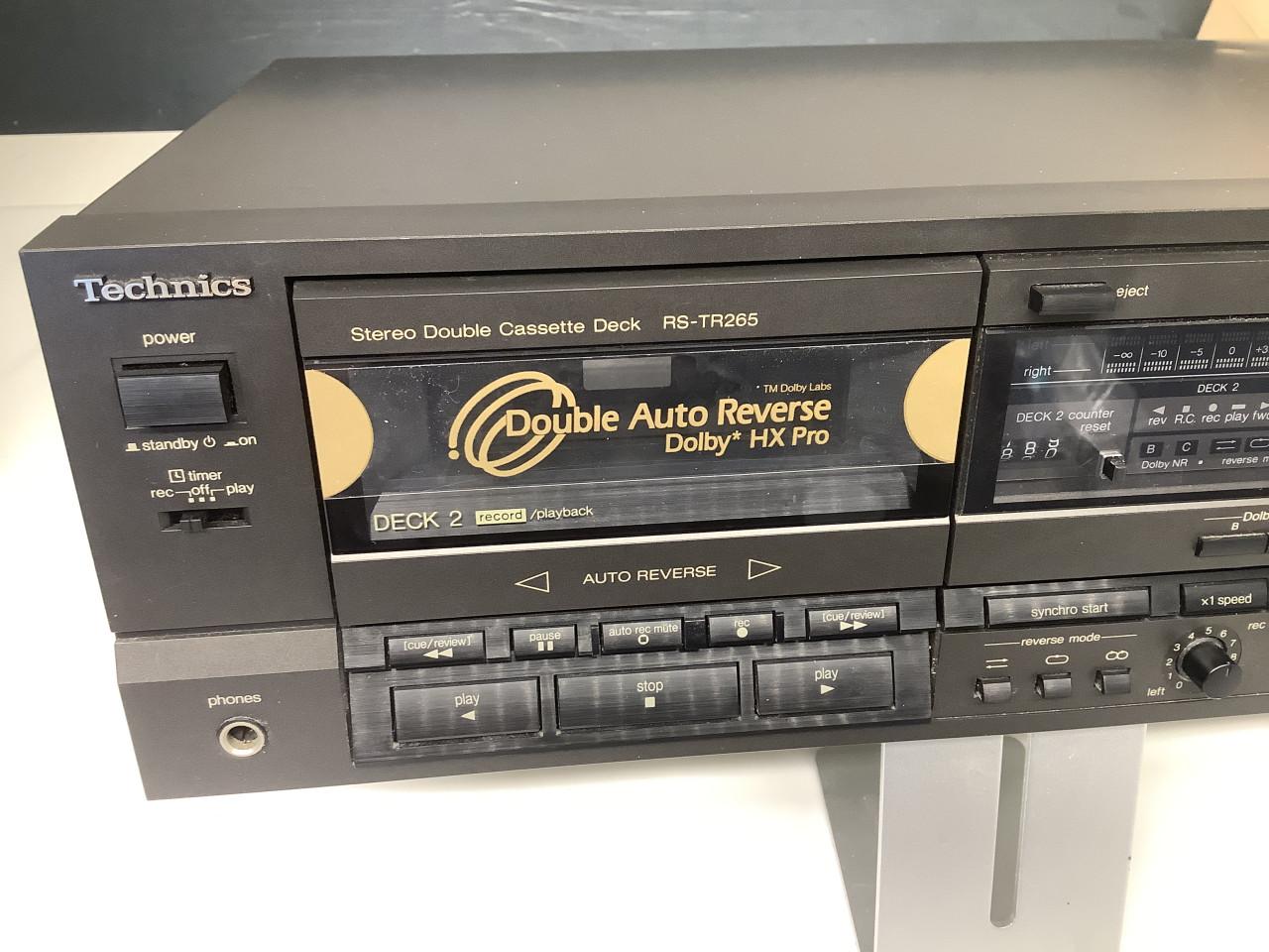Technics Stereo Double Cassettedeck RS-TR265. Let op 1 kant doet het niet.