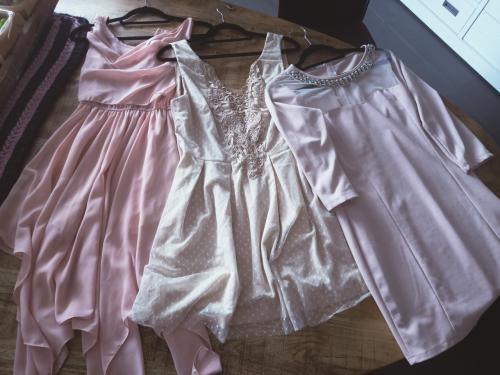 3 roze zomerjurkjes maat M