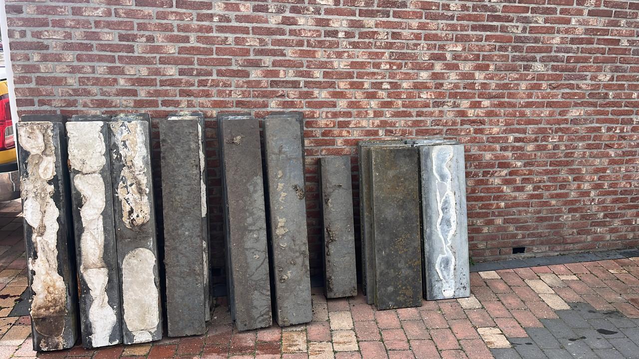 Gratis afhalen, muurtje van ongeveer 15 meter