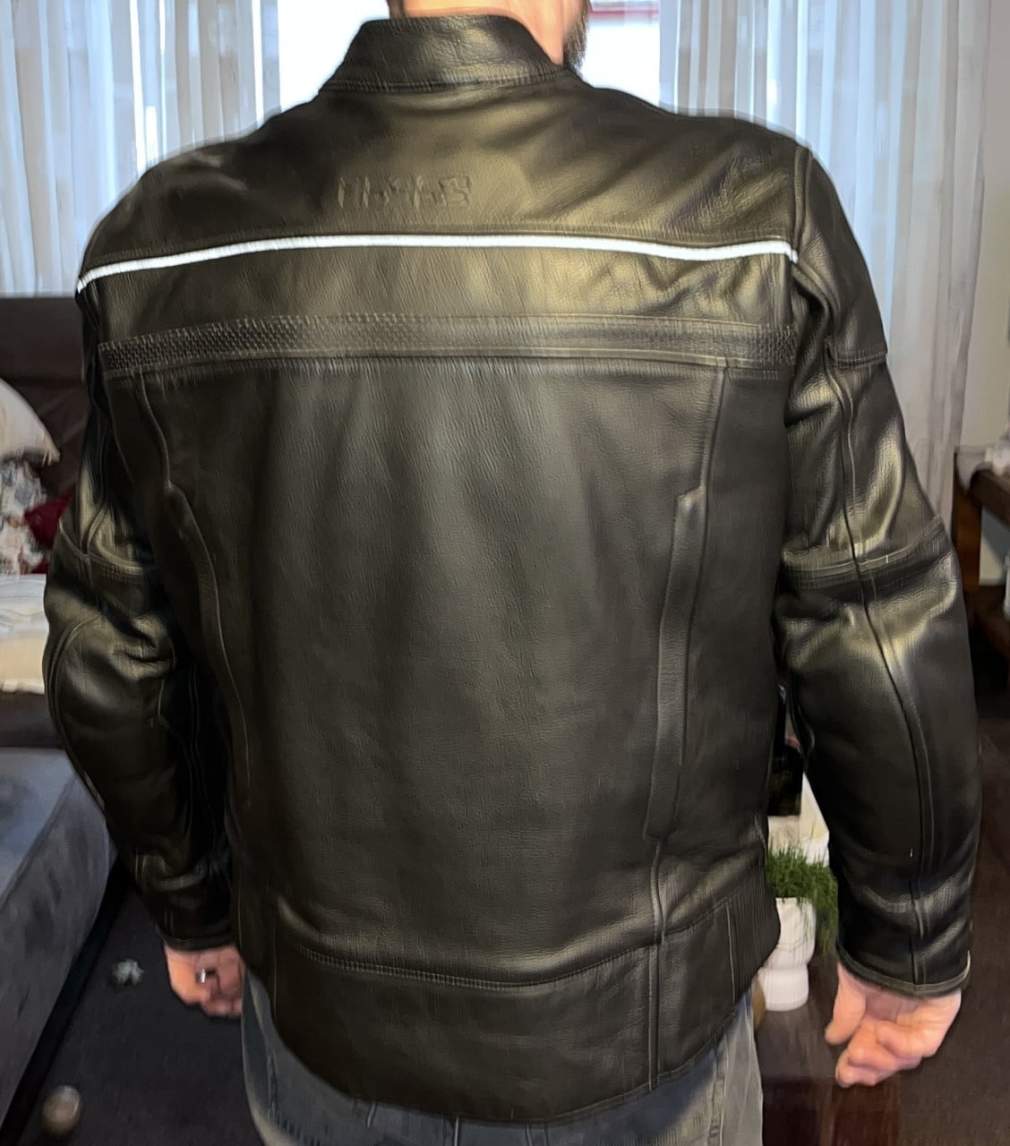 IXS leren motorjas maat 54