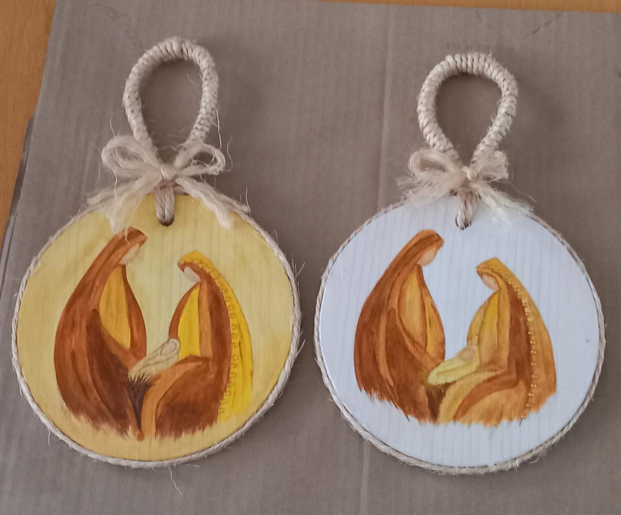 Handmade kerstversiering.