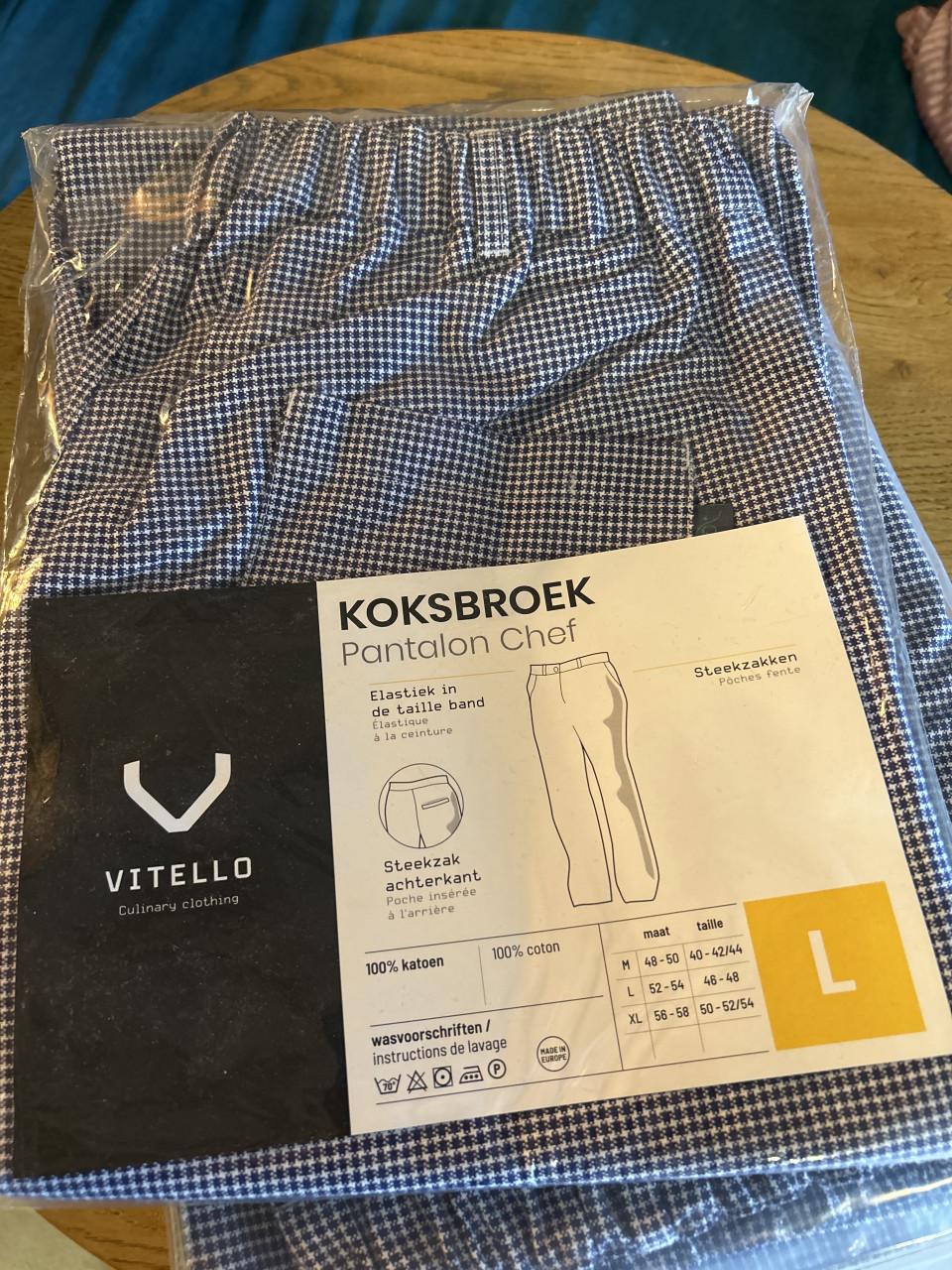 Professionele Koks-/bakkersbroek- verschillende maten