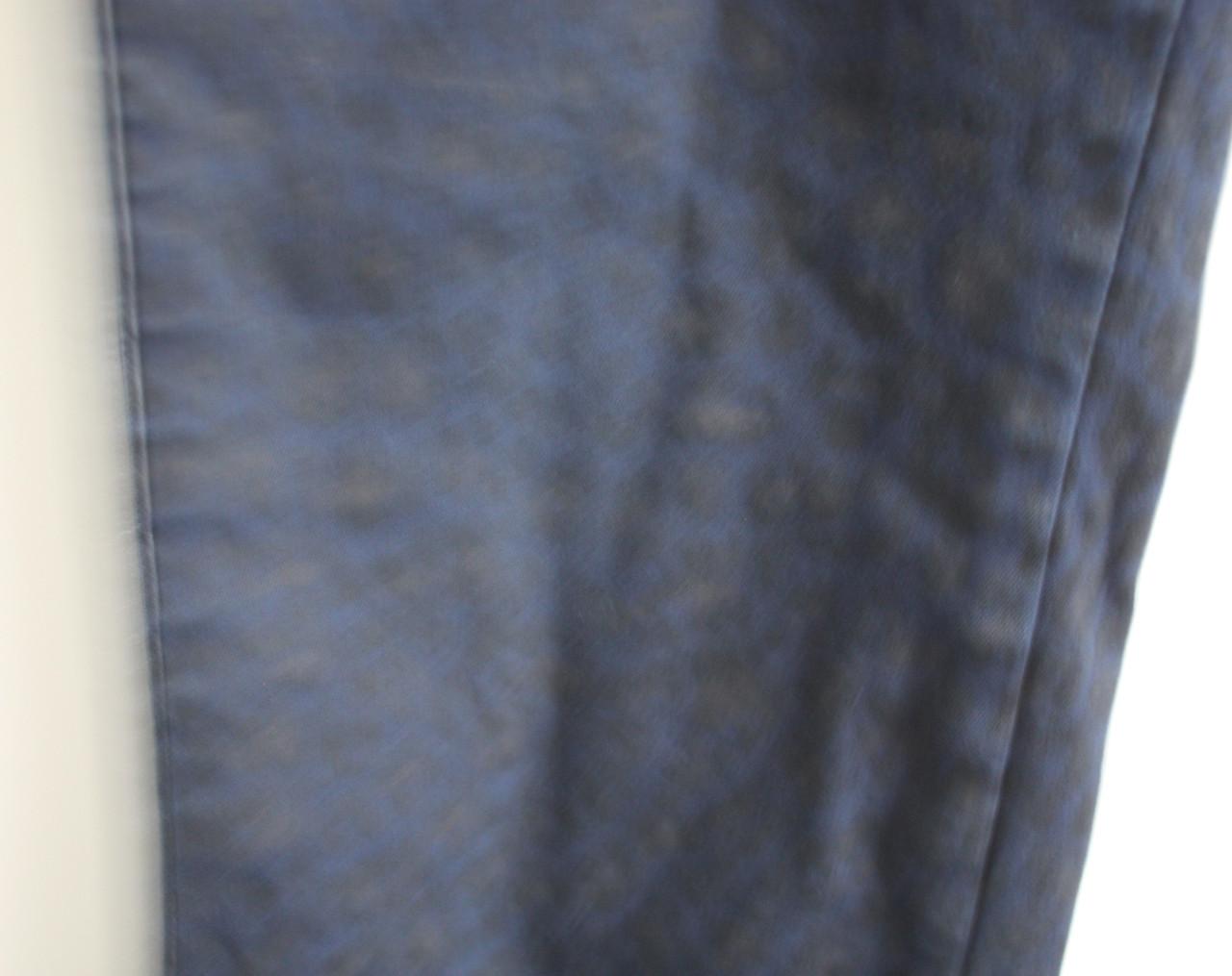 Donkerblauwe broek met panterprint maat w46-l30