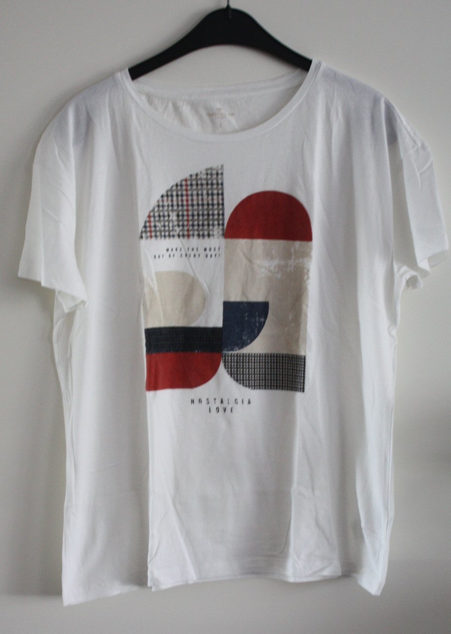 Wit tshirt met opdruk maat L