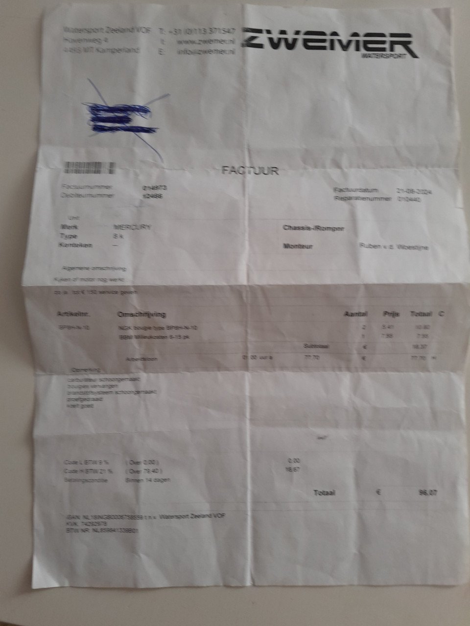 Nette buitenbordmotor 8 PK