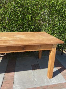 Massief teak houten eettafel