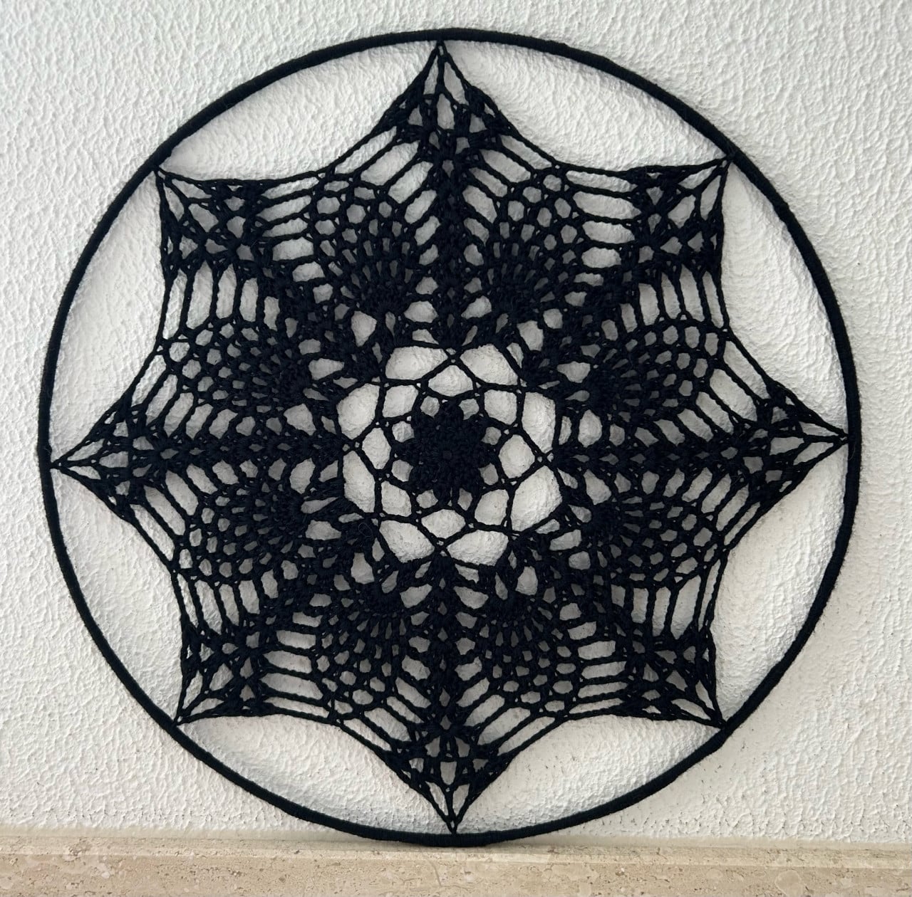 Gehaakte mandala, 30 cm