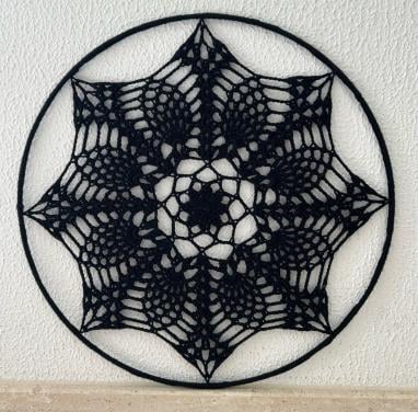 Gehaakte mandala, 30 cm