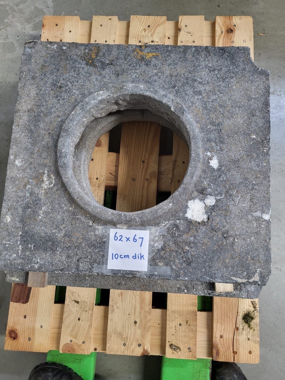 Div. hardsteen, bakje, regenputplaat