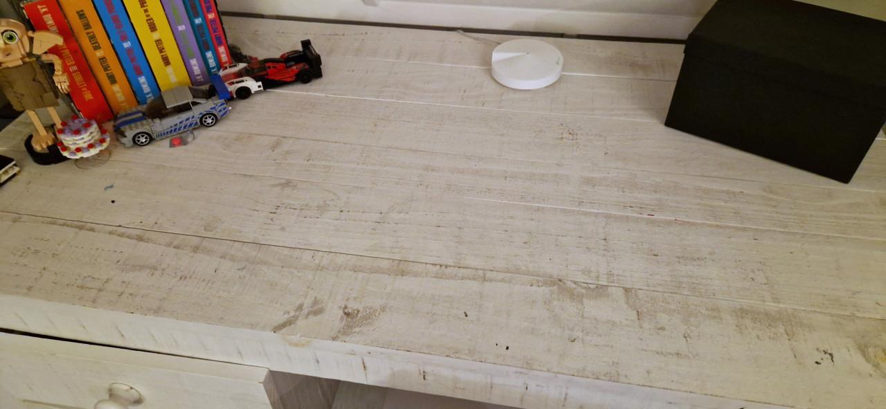 Stoer groot bureau / buro beachlook 130*70*75