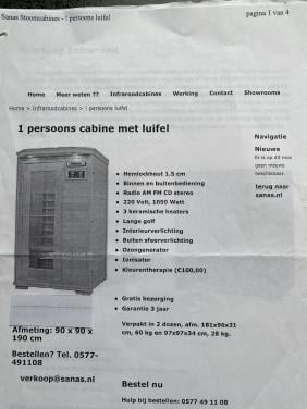 Infrarood sauna