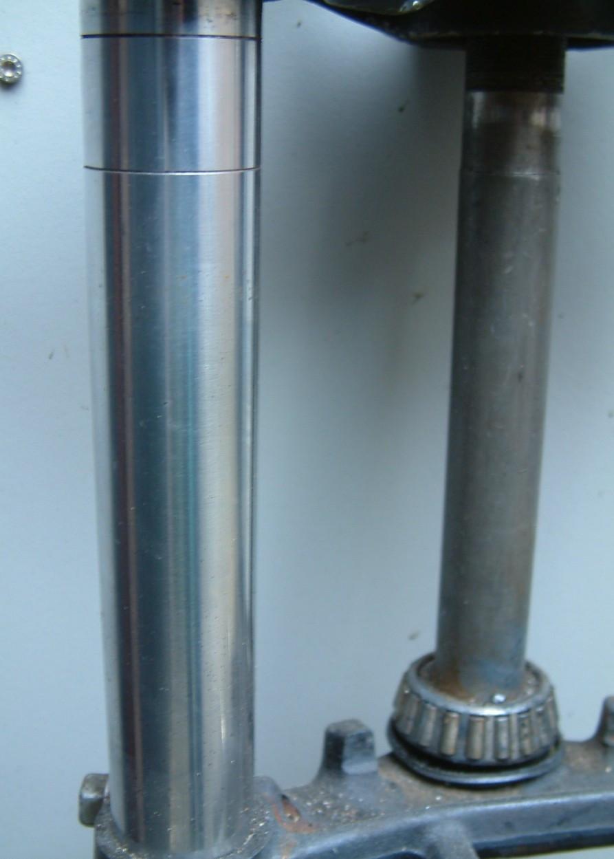 Voorvork  35 mm en voorvork 38 mm poten