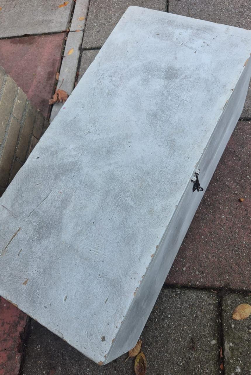 Houten opbergkisten met wieltjes