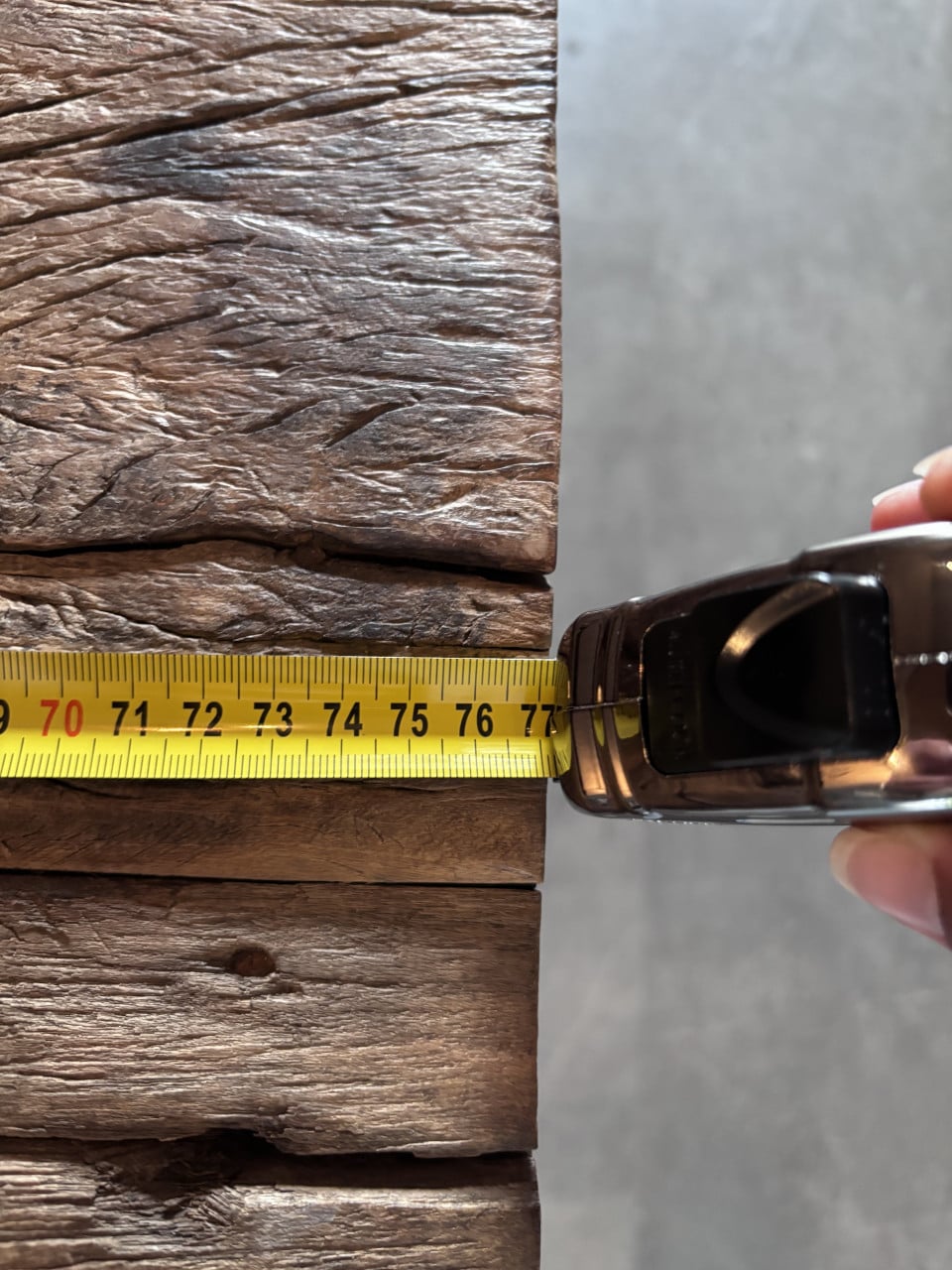 Wagonhouten salontafel