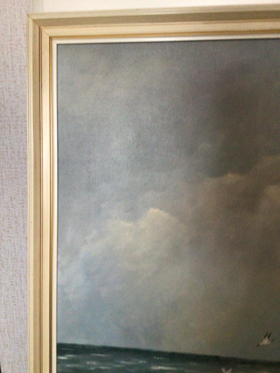 Schilderij Zeeland zeegezicht van Zeeuwse schilder