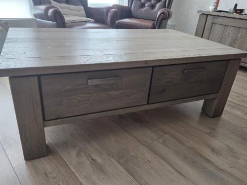Moet deze week Weg!! Eiken Salontafel grijs/bruin