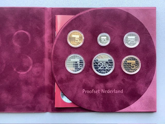 Nederland, Proofsets 1996 t/m 2001 in cassette.