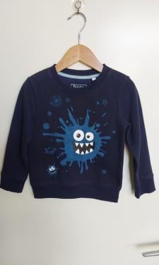 Donkerblauwe C&A trui in maat 110