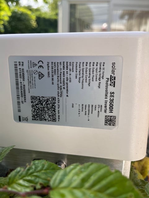 Solar Edge omvormer 3500H
