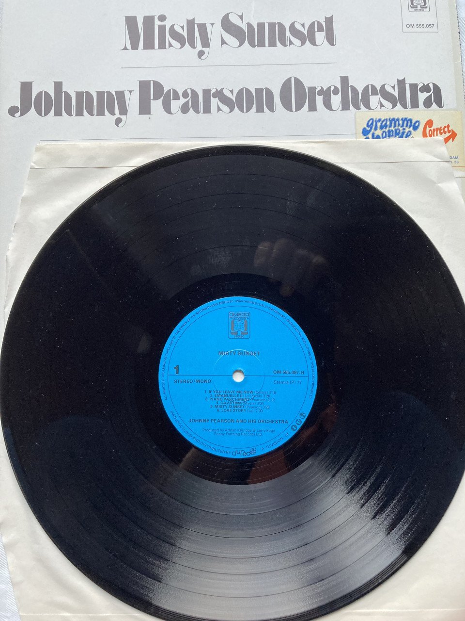 LP Johnny Pearson Orchestra Misty Sunset