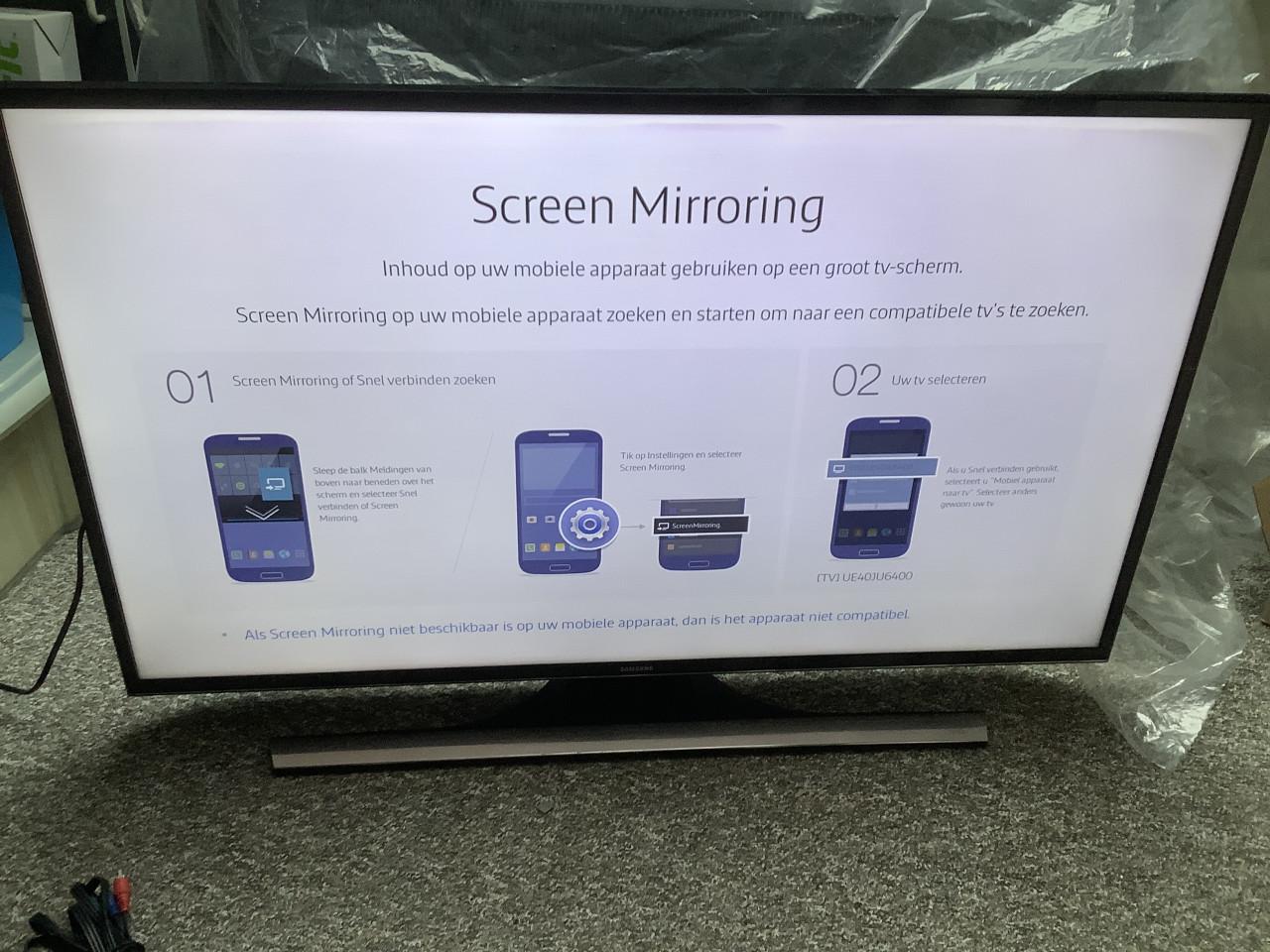 Samsung 4K UHD Smart TV (model UE40JU6400) van 40 inch. Defect ?