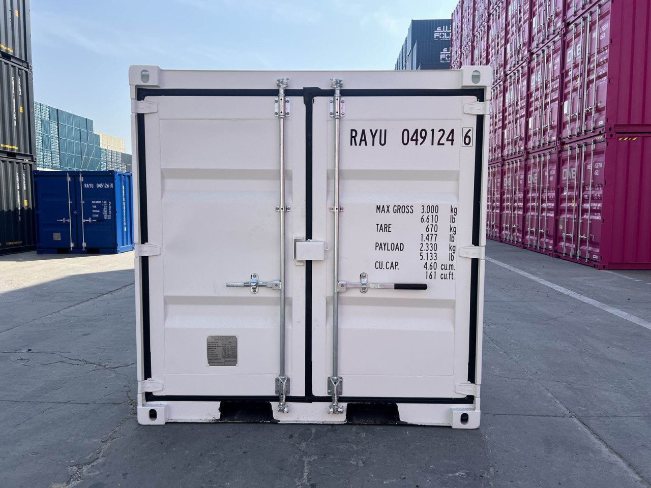 4fts opslagcontainer / bhv container / bouwcontainer wit