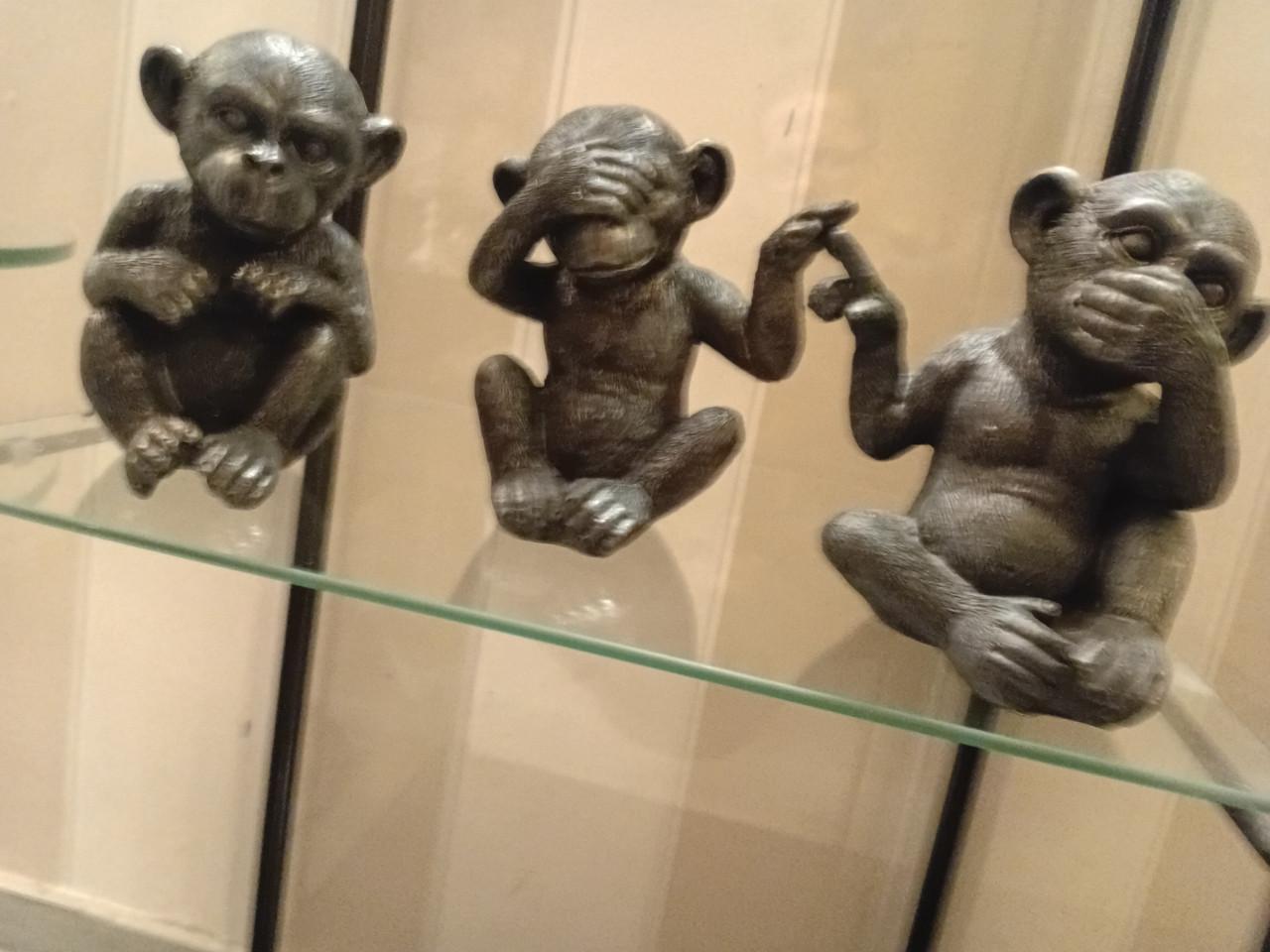 3 aapjes,horen, zien en zwijgen