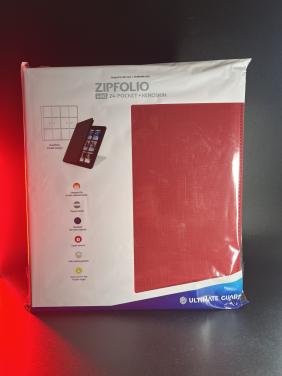 Ultimate Guard Zipfolio 480 24-Pocket Xenoskin – Red