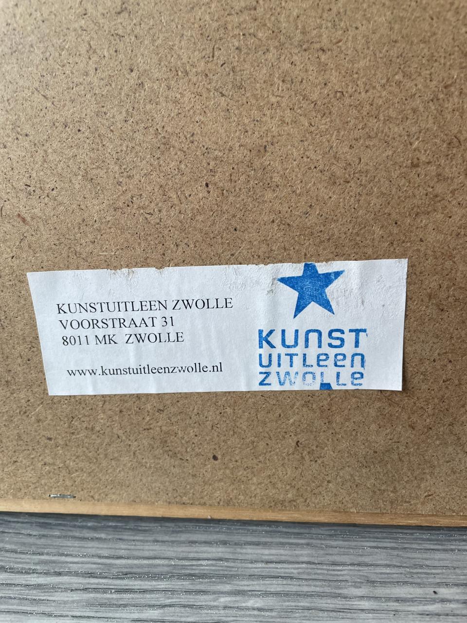 Gesigneerd kunstwerk ets ingelijst van Bernard Remusat