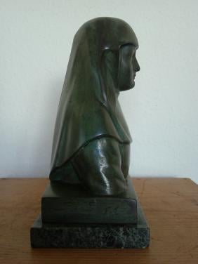 GEWELDIG MOOI GESIGNEERD BRONZEN ART DECO BEELDJE.