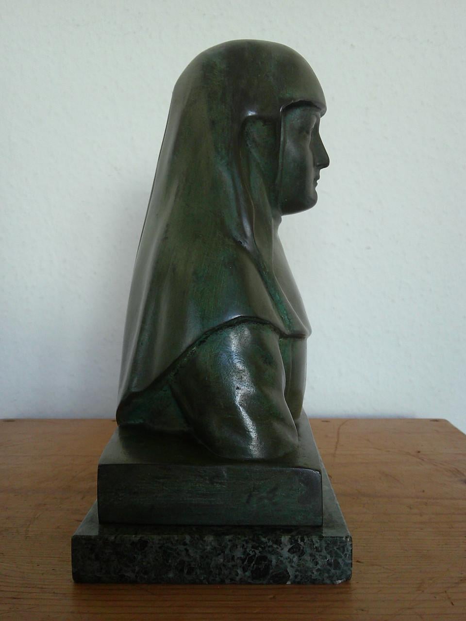 GEWELDIG MOOI GESIGNEERD BRONZEN ART DECO BEELDJE.