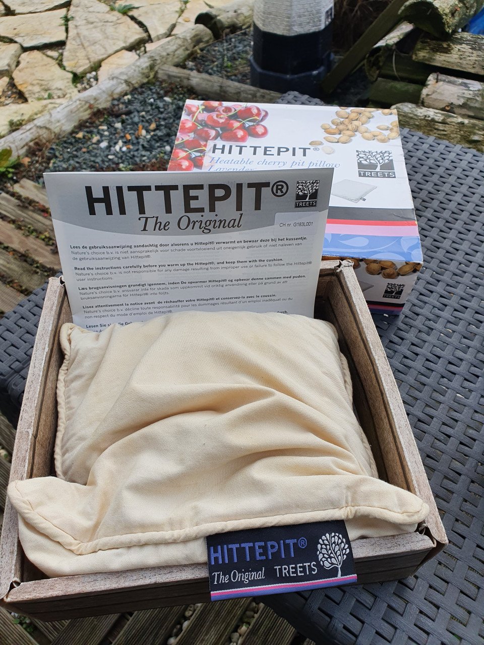 Leuk Treets Hittepit Kersenpitkussen, een 100% natuurproduct....