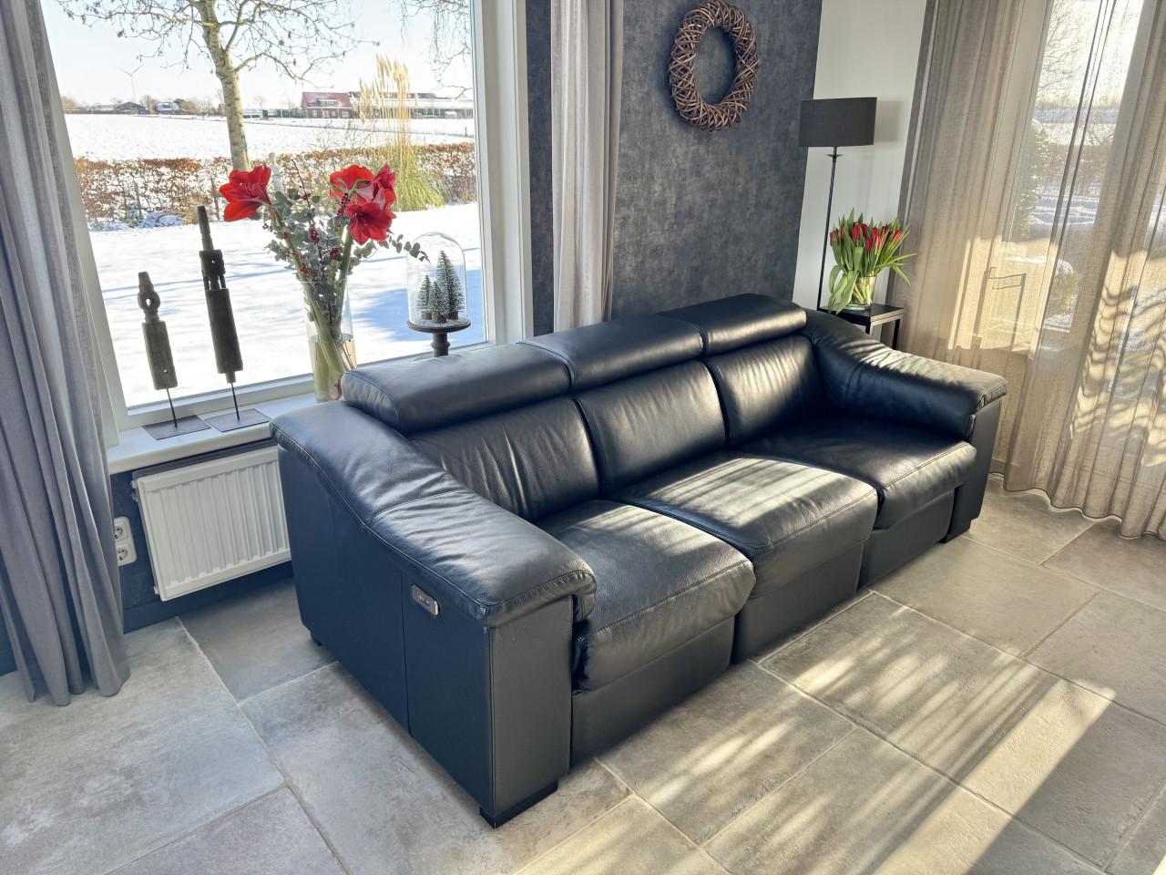 Luxe leren 3 zitbank