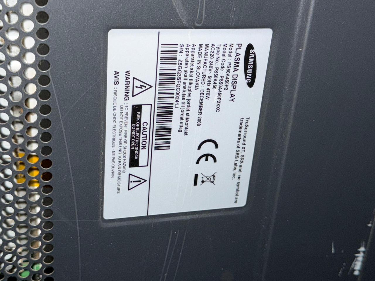 Bijna gratis Samsung 55 inch plasma TV