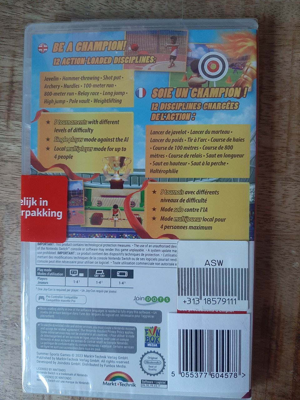 Nintendo switch game summer sport