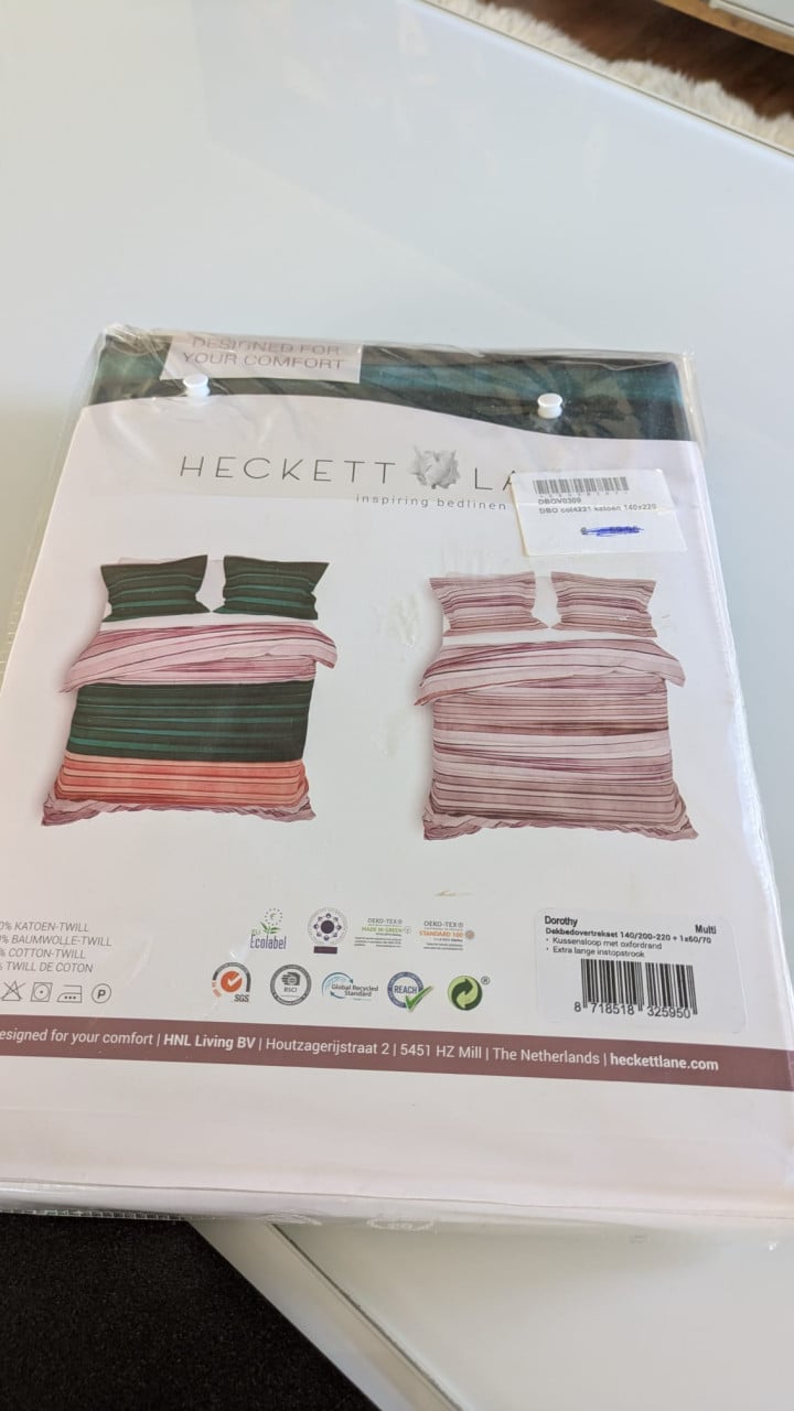 Nieuwe dekbedovertrek van Heckett Lane (1 pers)