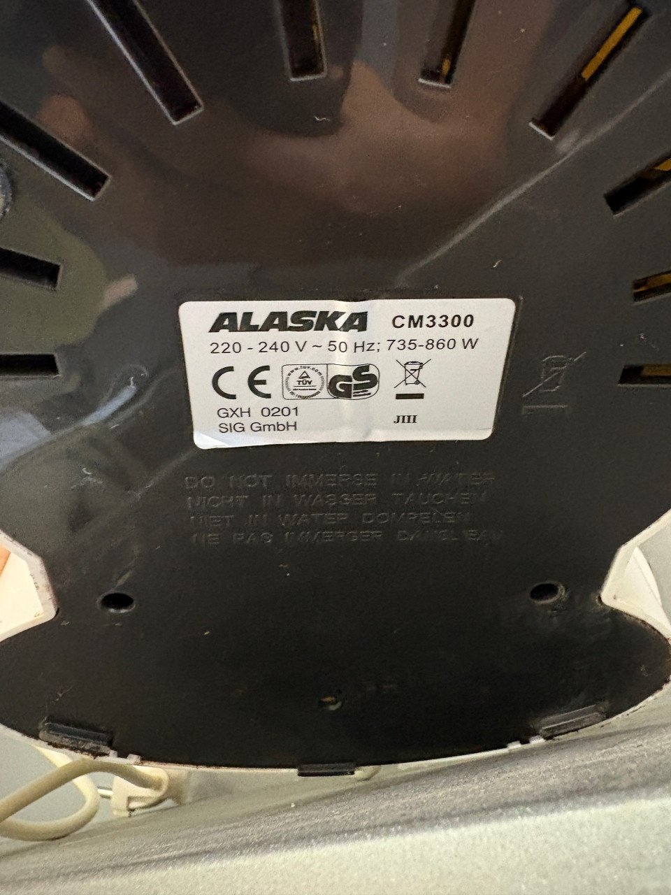 Alaska filter koffie machine