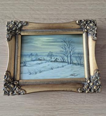 Vintage olieverfschilderij