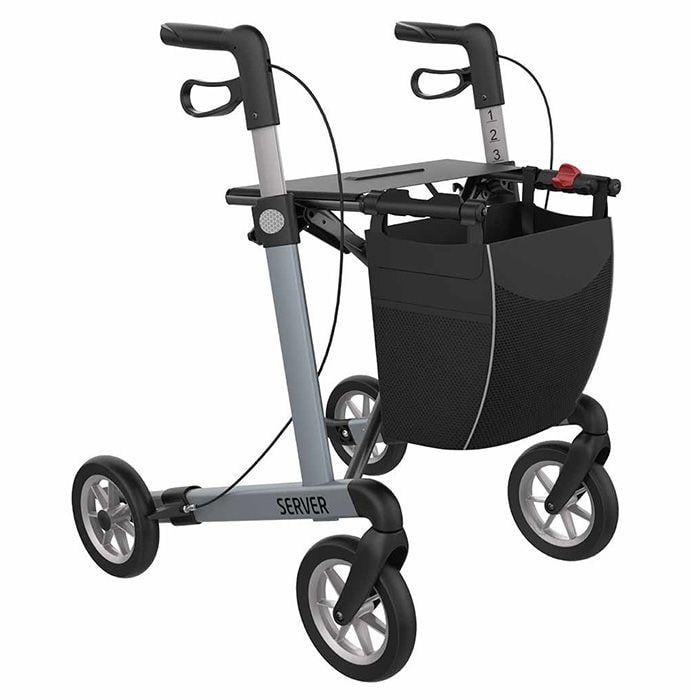 Server lichtgewicht rollator met soft banden Modern wendbaar loopcomfort