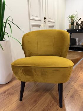 Velvet fauteuil okergeel/mosterdgeel – design – ZGAN