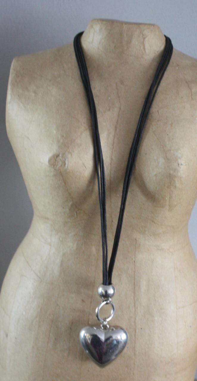 Toutjes kettig met zilverkleurig hart