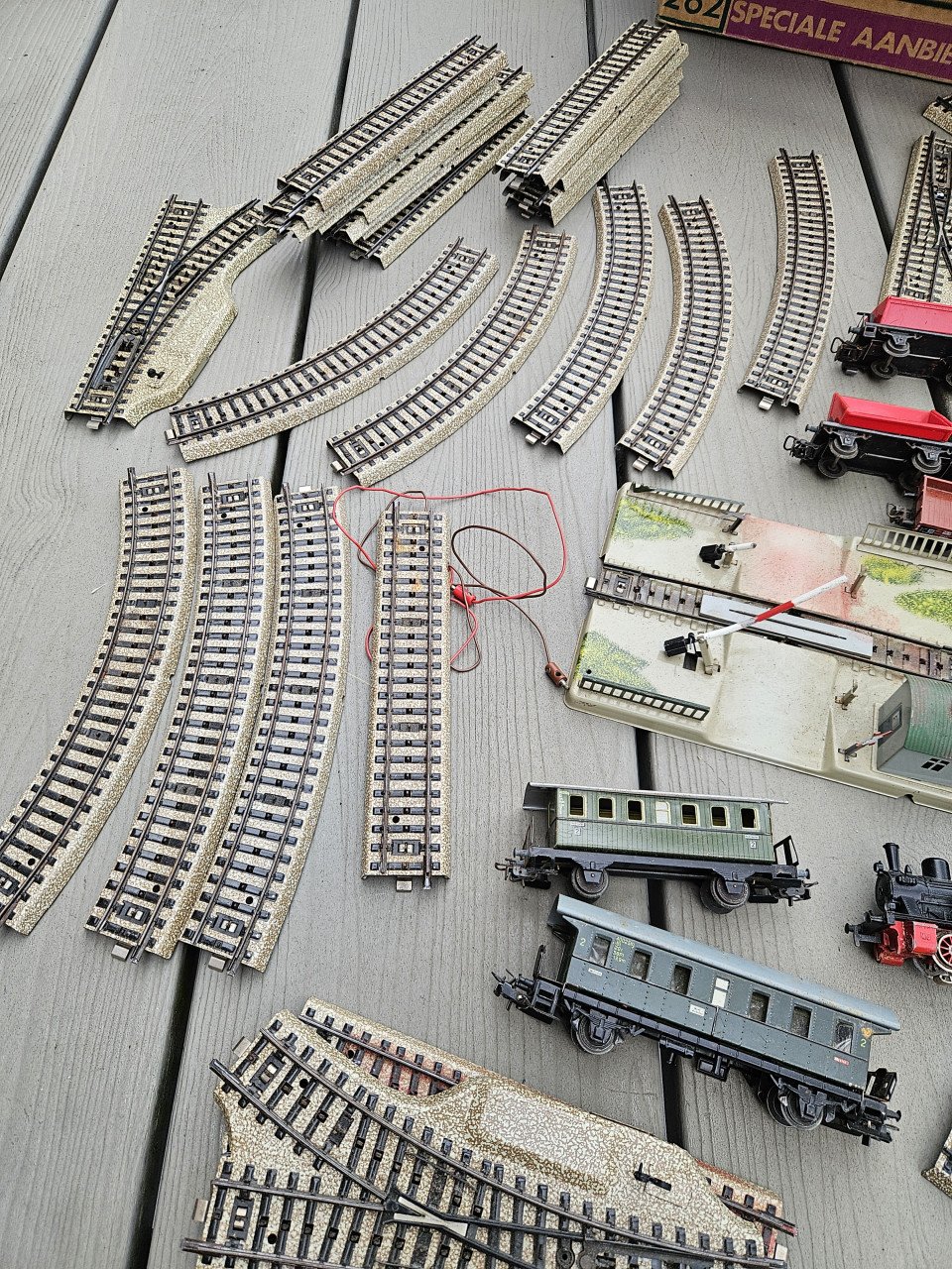 Grote doos vol Märklin treinset incl stoomlocomotief HO 3103...