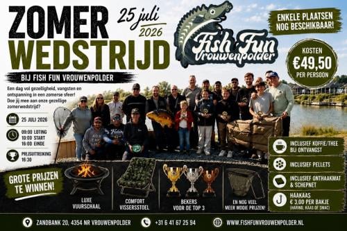 ZOMERWEDSTRIJD BIJ FISH FUN VROUWENPOLDER