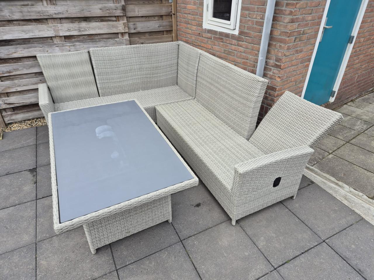 Verstelbare Dining Loungeset 260 x 210 cm (Bezorging mogelijk)