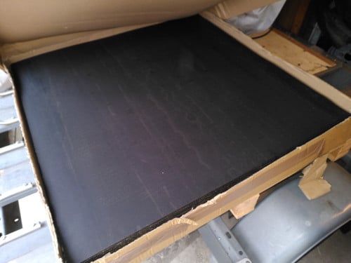 Rubber vloer dempings platen(voor houten vloeren)
